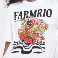 Camiseta Farm Media Papai Noel Da Praia Feminina - 3