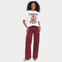 Camiseta Farm Media Papai Noel Da Praia Feminina - 4