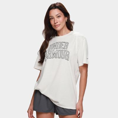 Camiseta Under Armour MC Rival OS Camp Feminina