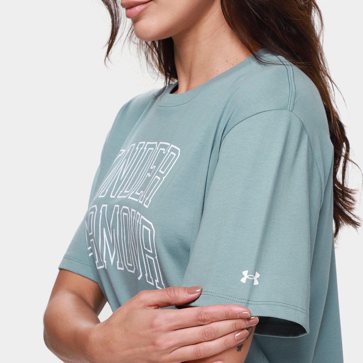 Camiseta Under Armour MC Rival OS Camp Feminina - 3