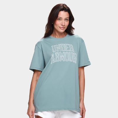 Camiseta Under Armour MC Rival OS Camp Feminina