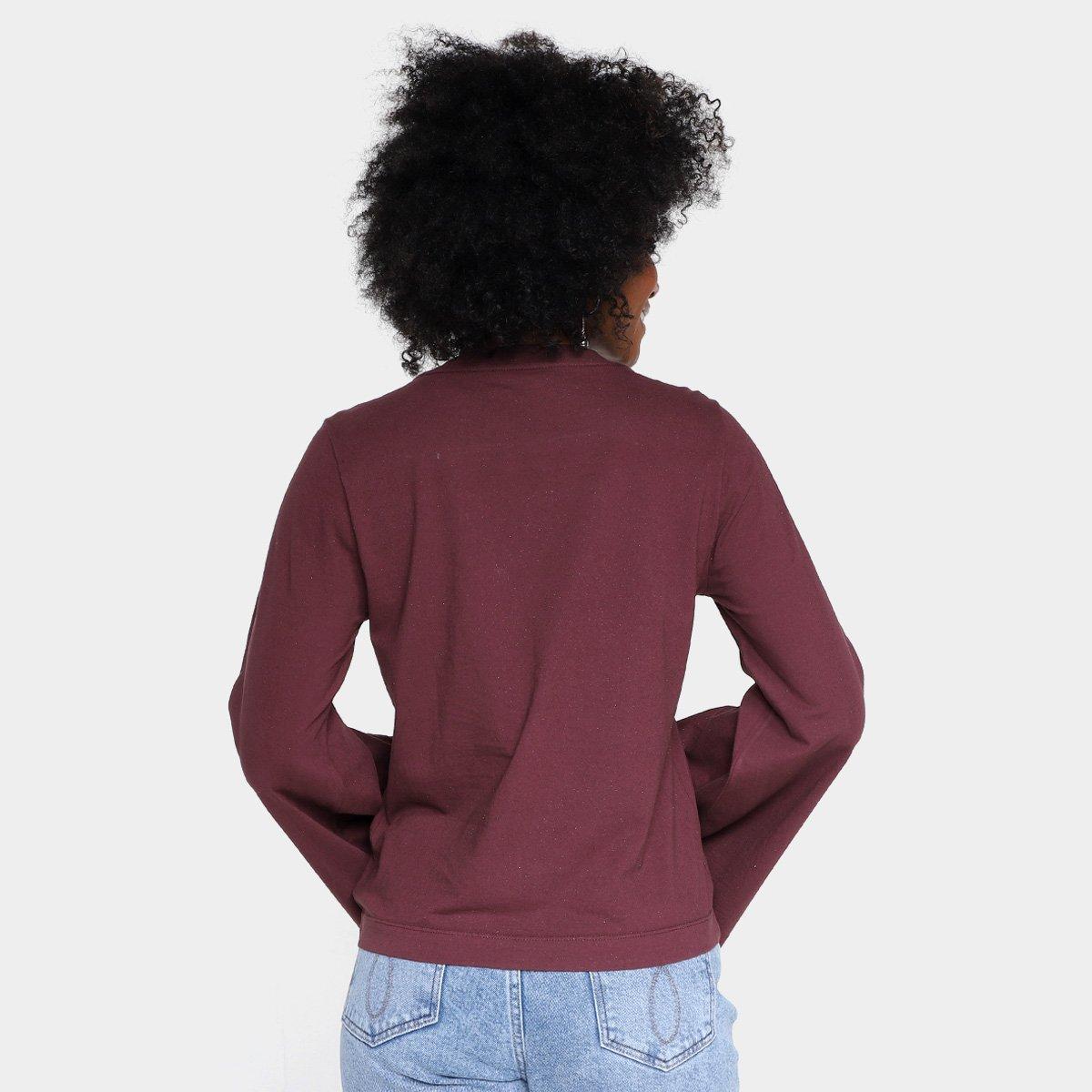 Camiseta Ellus Eagle Glitter Manga Longa Feminina - 2