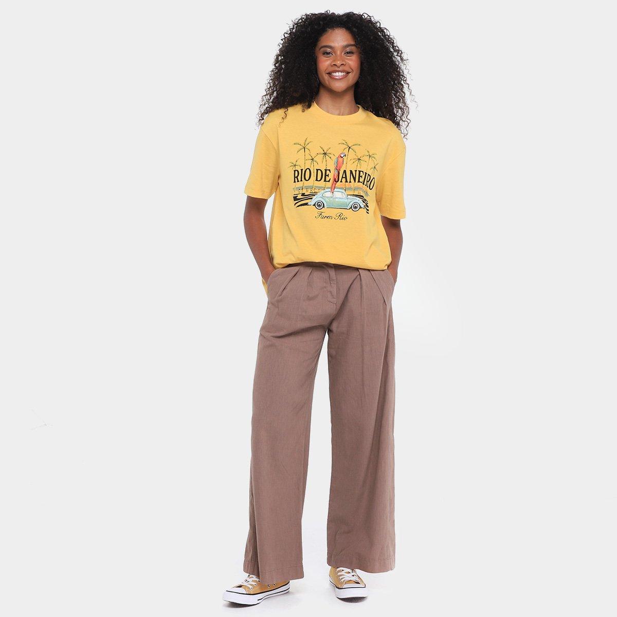 Camiseta Farm Brasileirinho Rio Feminina - 4