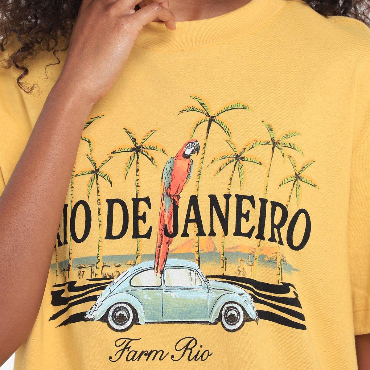 Camiseta Farm Brasileirinho Rio Feminina - 3