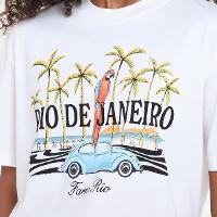 Camiseta Farm Media Brasileirinho Rio Feminina - 3