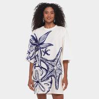 Vestido Farm T-Shirt Big Mar De Estrelas - 1
