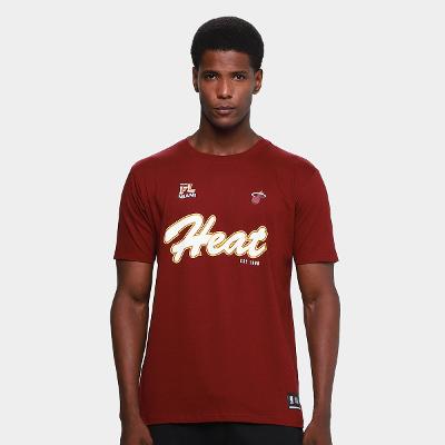 Camiseta NBA Miami Heat Mitchell & Ness Masculina