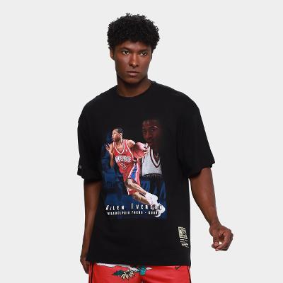 Camiseta NBA Mitchell & Ness Trad Cards Masculina