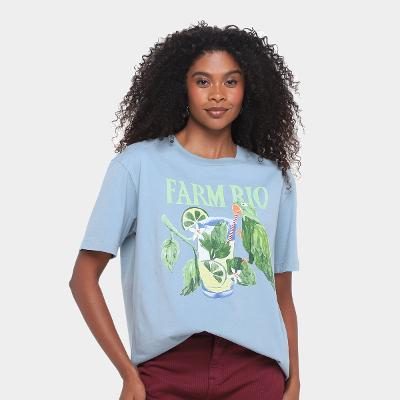 Camiseta Farm Mojito Farm Rio Feminina