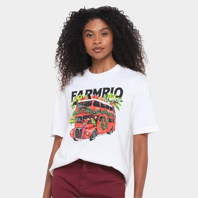 Camiseta Farm Ônibus Londres Feminina