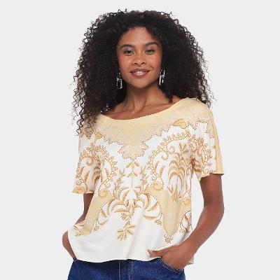 Camiseta Farm Paisagem Tropical Feminina