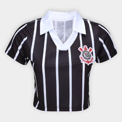 Camiseta  Corinthians Cropped Feminina