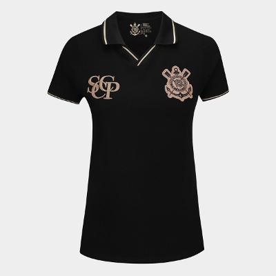 Camisa Polo Corinthians com Punho Feminina