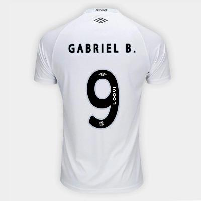 Camisa Santos I 25/26 Gabriel B. N° 9 Torcedor Umbro Masculina
