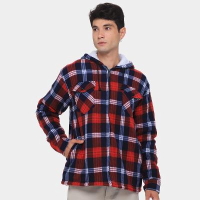 Jaqueta Xadrez Black River Com Capuz Masculina