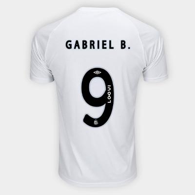 Camisa Santos I Supporter 25/26 Gabriel B. Nº 9 Torcedor Umbro Masculina