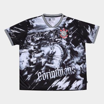 Camiseta Corinthians Plus Size Quebrada Masculina
