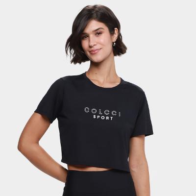 Camiseta Cropped Colcci Casual Feminina