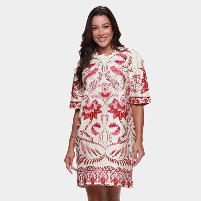 Vestido Tshirt Farm Casual Feminino