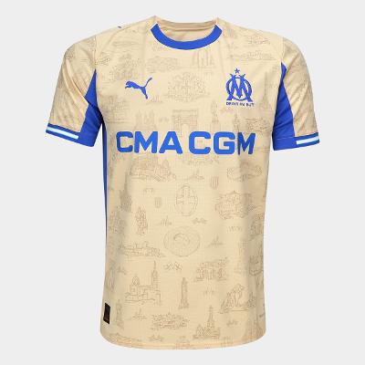 Camisa Olympique de Marseille  s/n 26/27 Edição Especial Torcedor Puma