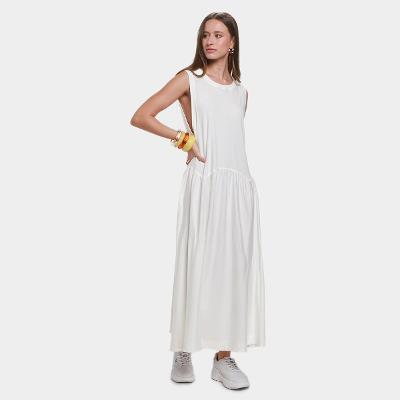 Vestido Longo Farm Casual Feminino
