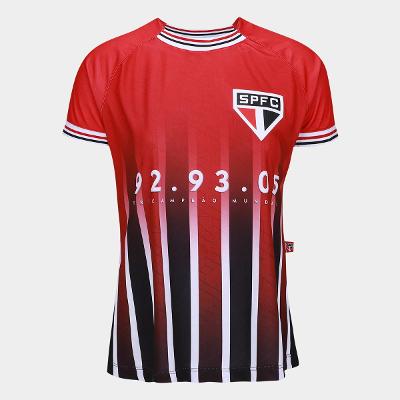 Camiseta São Paulo Baby Look Esportiva Feminina