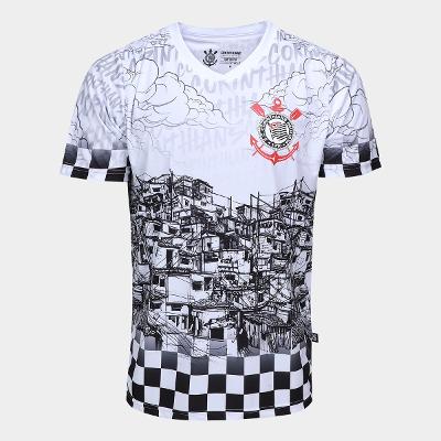 Camiseta Corinthians Esportiva Quebrada Masculina