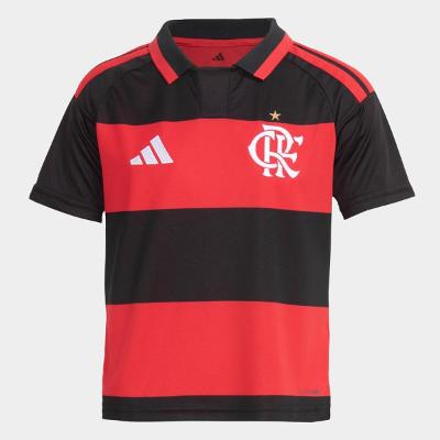 Camisa Infantil Flamengo I 26/27 s/n Torcedor Adidas