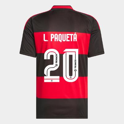 Camisa Flamengo I 26/27- L. Paquetá Nº 20 Torcedor Adidas Masculina
