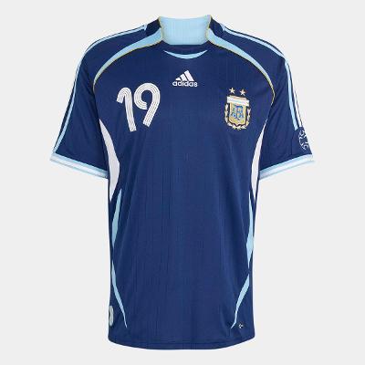 Camisa Seleção Argentina Away 2006 Messi Nº19 Adidas Masculina