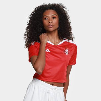 Camisa Cropped Internacional I 26/27 s/n Adidas Feminina