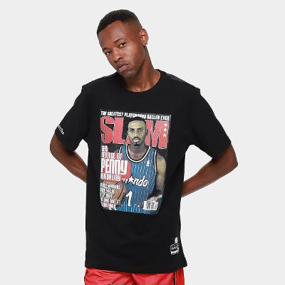 Camiseta Mitchell & Ness Orlando Magic Slam Hardaway Masculina