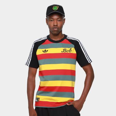 Camiseta Jamaica Adidas Bob Marley Originals Masculina