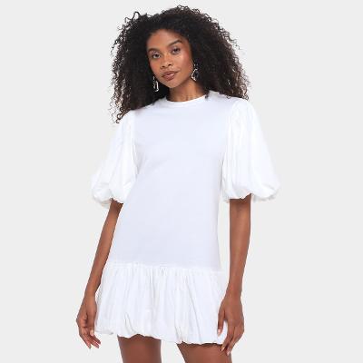 Vestido Farm Cropped Recorte Cintura