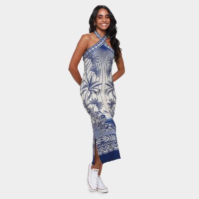 Vestido Midi Farm Afeto Tropical