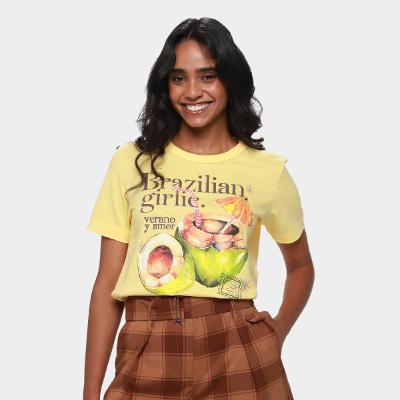 Camiseta Colcci Estampada Feminina