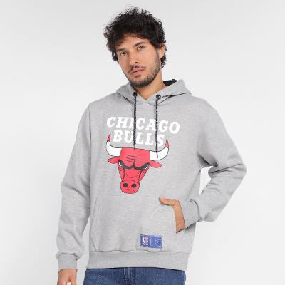 Moletom NBA Chicago Bulls Canguru Masculino