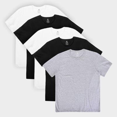 Kit Camiseta Hering Slim Masculina 5 Peças