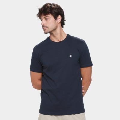 Camiseta Calvin Klein Logo Serif Font Masculino