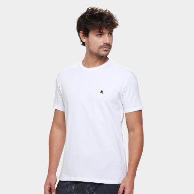 Camiseta Calvin Klein Logo Serif Font Masculino