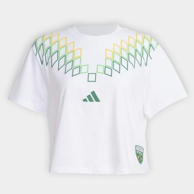 Camiseta Cropped Adidas Cob Feminina
