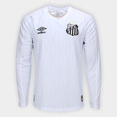 Camisa Manga Longa Santos I 26/27 s/n Torcedor Umbro Masculina