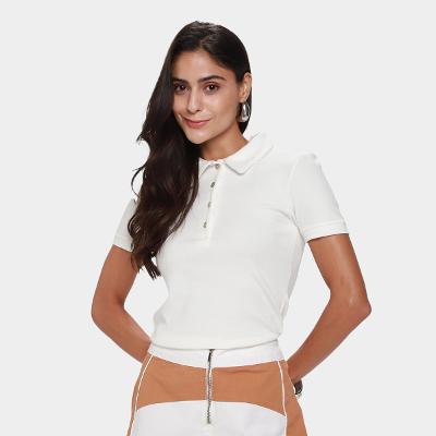 Camisa Polo Hering Casual Feminina