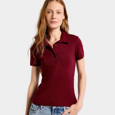Camisa Polo Hering Casual Feminina