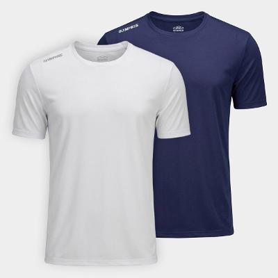 Kit Camisetas Olympikus Essential Mc 2.0 2 Peças Masculino