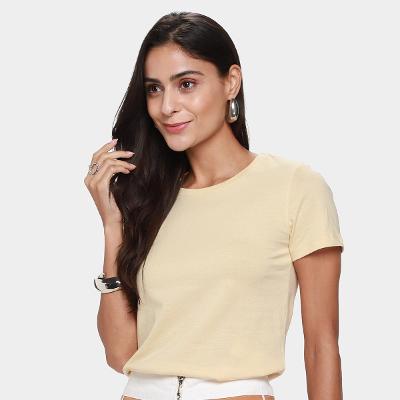 Camiseta Básica Hering Slim World Feminina
