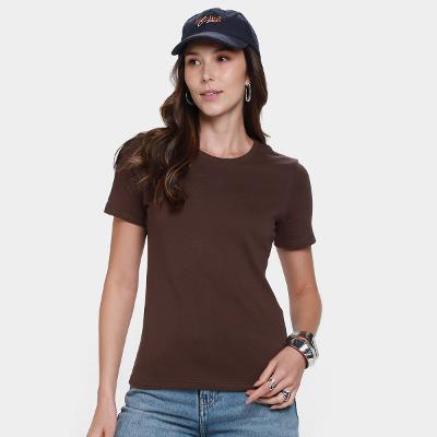 Camiseta Básica Hering Slim World Feminina