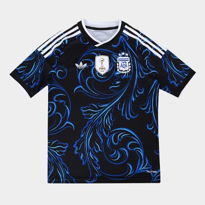 Camisa Infantil Seleção Argentina Away 2026 s/nº Torcedor Adidas Originals