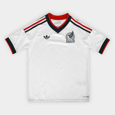Camisa Infantil Seleção México Away 2026 s/nº Torcedor Adidas Originals