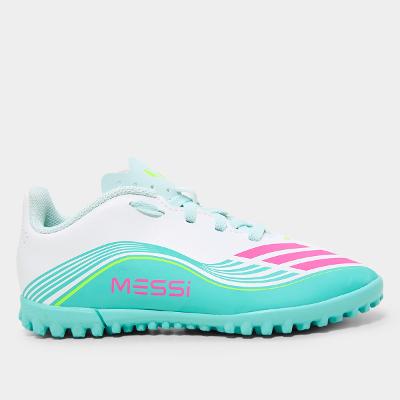 Chuteira Society Infantil Adidas F50 Messi Club Unissex